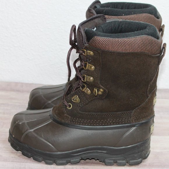 Lacrosse Brown Thinsulate Steel Shank Lace up Duck Boots Size 8 - Picture 6 of 9